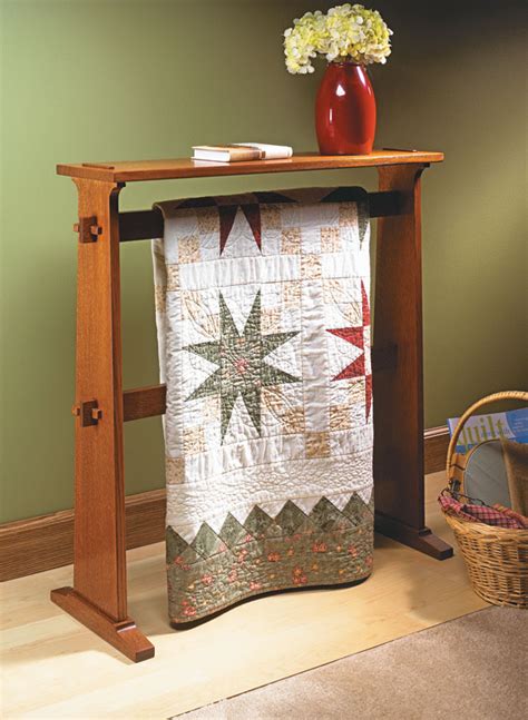 Craftsman Style Quilt Rack Woodworking Project Woodsmith Plans