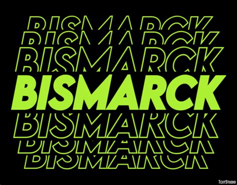 Bismarck Text Effect And Logo Design City Textstudio