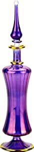 Nilecart Egyptian Perfume Bottle Large Size In Violet Handmade In