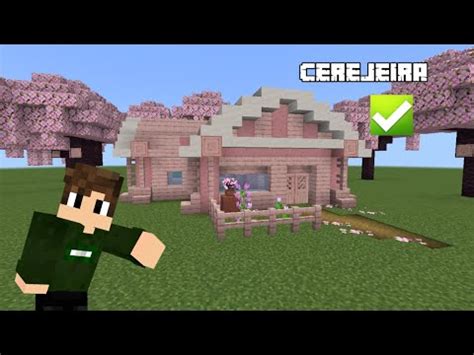 Como Fazer Uma CASA USANDO A NOVA MEDEIRA DE CEREJEIRA DO MINECRAFT