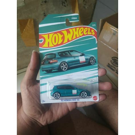 HIJAU HOTWHEELS Hot Wheels Honda Civic EG Green Hot Wheels Honda