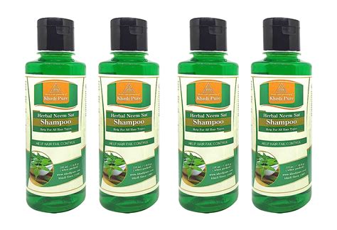 Buy Khadi Pure Herbal Neem Sat Shampoo 210 Ml Pack Of 4 Online At