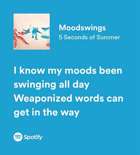 Moodswings Lyrics 5sos 5sos Lyrics 5 Seconds Of Summer Lyrics Lyrics