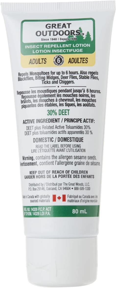 Insect Repellent Lotion - 80 Ml 30% Deet 80 Milliliter : Amazon.ca ...