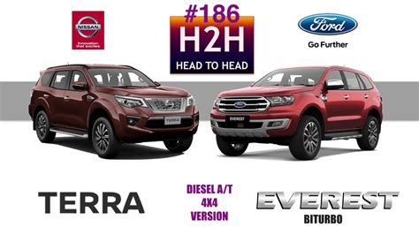 H2h 186 Nissan Terra Vs Ford Everest Youtube