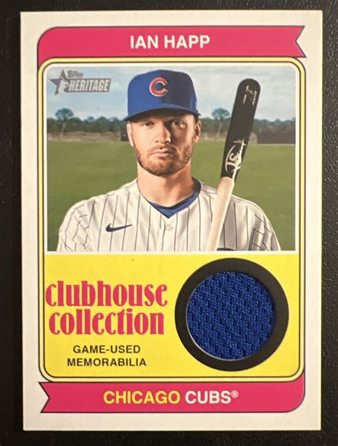 2023 Topps Heritage Ian Happ Clubhouse Collection Relic CCR IH EBay