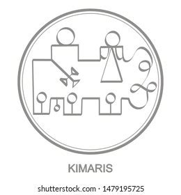 Vector Icon Symbol Demon Kimaris Sigil Stock Vector Royalty Free