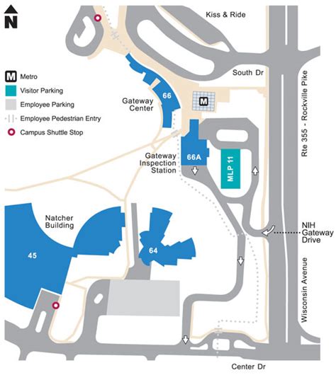 NIH Bethesda Campus Map