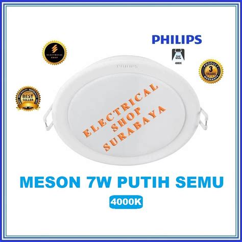 Jual PHILIPS DOWNLIGHT LED MESON 7W 7 WATT 105 4000K PUTIH SEMU 59202