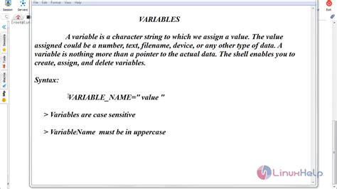 How To Write A Simple Shell Script And How To Use Variables In Shell Script Youtube