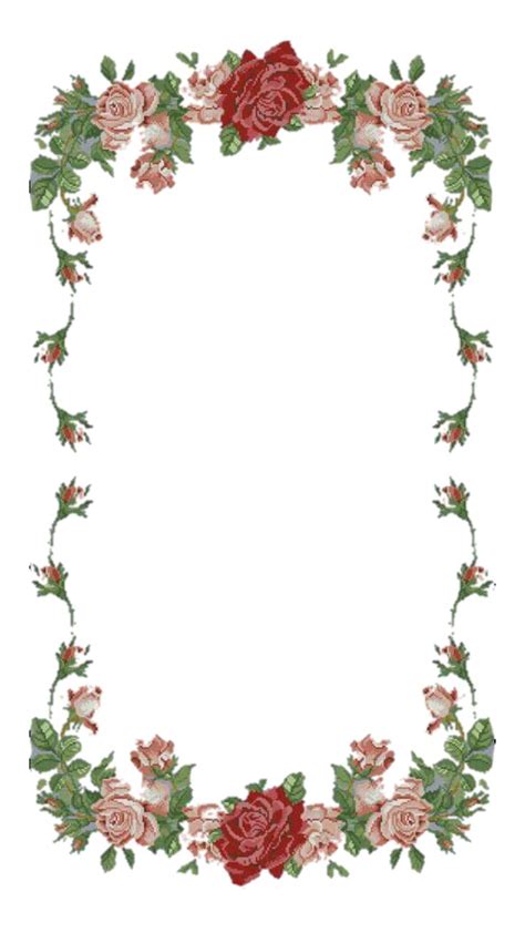 Free Digital Vintage Rose Frame And Border Png Gorgeous Red B E In