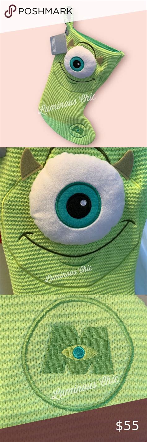 Disney Parks Pixar Monsters Inc Mike Wazowski Holiday Crochet Christmas