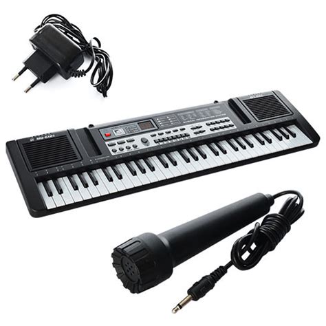Синтезатор игрушечный MQ6121 61 клавиша, микрофон, 6 тонов, 6 ритмов,10 ...