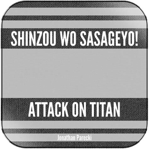 Jonathan Parecki Shinzou Wo Sasageyo From Attack On Titan Season 2 Album Cover Sticker Album ...