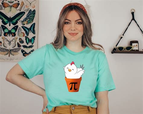 Chicken Pot Pi Shirt Pi Day T Shirt Math Shirt Funny Math Etsy