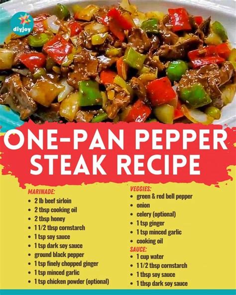 One Pan Pepper Steak Recipe