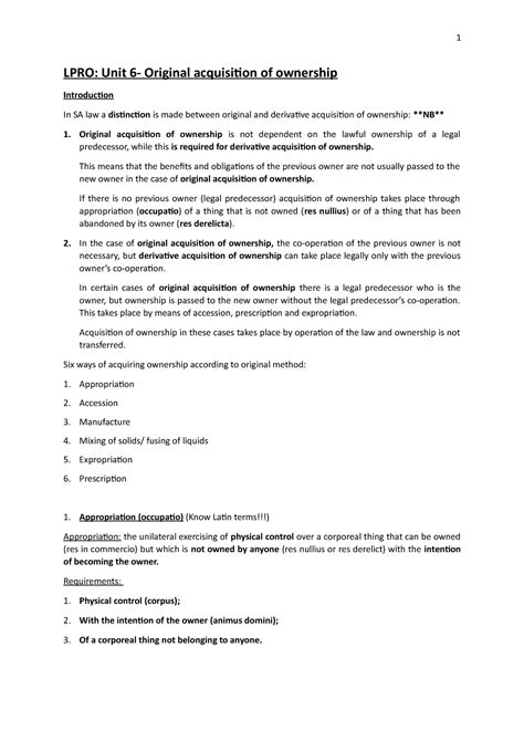 LPRO Unit 6 Copy Lecture Notes 6 LPRO Unit 6 Original