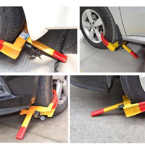 Heavy Duty Wheel Clamp Lock Car Tyre Clamp Tire Lock Shopee Singapore