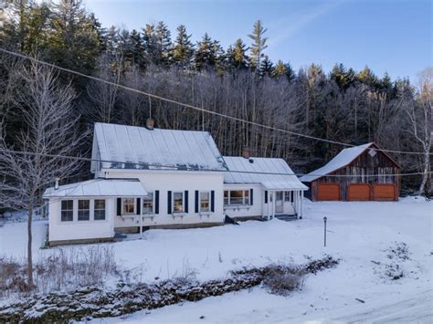 Circa Vermont Farmhouse For Sale W Garage And Pond On Acres