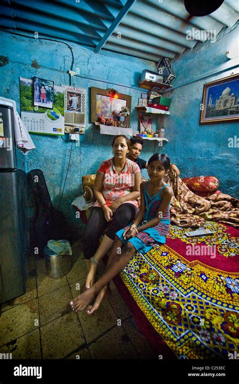 House In The Slum Near Colaba Area Mumbai India Stock Photo Alamy