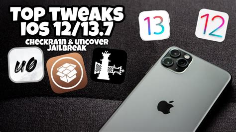 TWEAKS PARA IOS 12 13 7 UNCOVER CHECKRA1N JAILBREAK EN IPOD IPAD