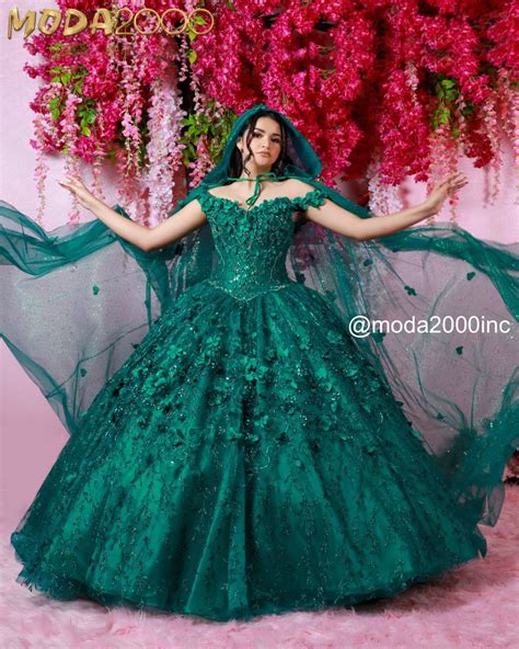 Vestidos De Xv A Os Emerald Green Quinceanera Dresses With Cloak