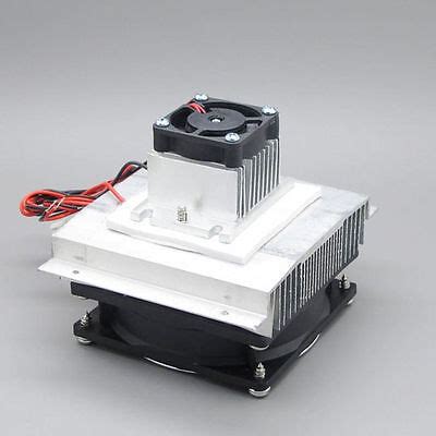 Thermoelectric Peltier Refrigeration Cooling System Kit Cooler Fan