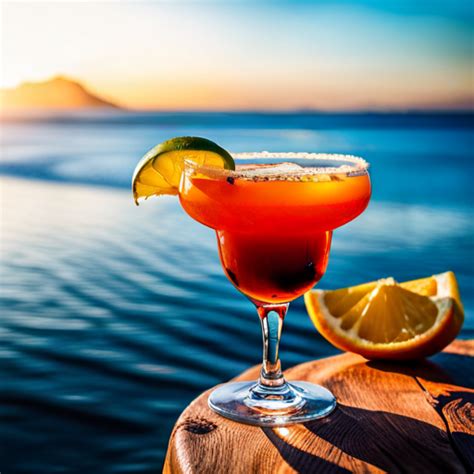 Tequila Sunrise Margarita, Vibrant and refreshing cocktail with a ...