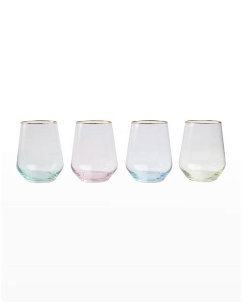 Mikasa Cheers Stemless Wine Glasses Set Of Neiman Marcus