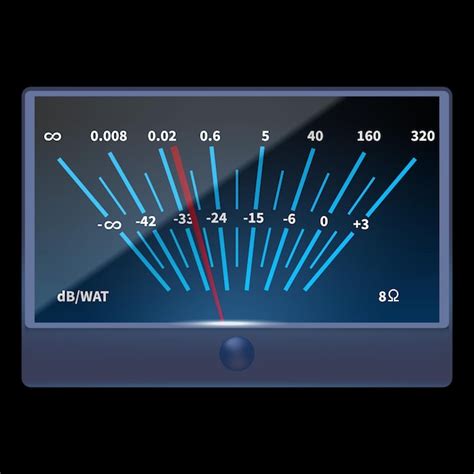 Compteur Vu Analogique Avec Led De Pointe Niveau De Puissance En