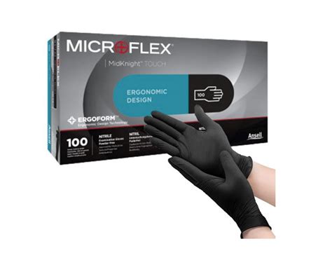 Microflex® Midknight™ Black Nitrile Exam Glove