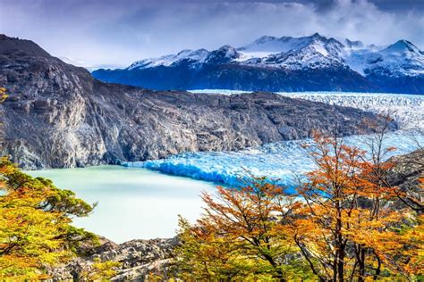 Grey Glacier, Patagonia, Chile Stock Image - Image of glacier, lago ...