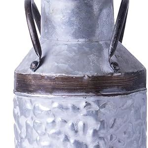 Amazon Vintiquewise Rustic Farmhouse Style Galvanized Metal Milk