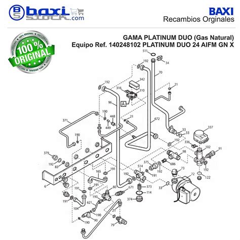 Recambio original BAXI Roca VÁLVULA DE SEGURIDAD 8 BAR ACUMULADOR