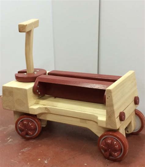 Little Red Riding Wagon Hack - DIY convertible wagon & riding toy plans