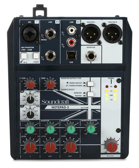 Soundcraft Notepad 5 Small Format Analog Mixer Sweetwater