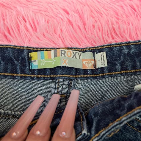 Roxy Womens Blue And Navy Skirt Depop