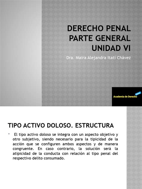 Derecho Penal Parte General Unidad 6 Pdf Intención Derecho Penal Derecho Penal