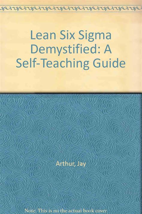 Lean Six Sigma Demystified A Self Teaching Guide Arthur Jay Amazon