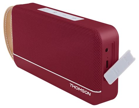 Wireless Portable Speaker Red Metallic WS02RM THOMSON Bigben US