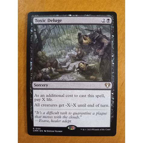 Mtg Toxic Deluge Rare Commander Masters Magic The Gathering English