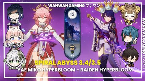 C Yae Miko Hyperbloom And C Raiden Hyperbloom Genshin Impact Abyss