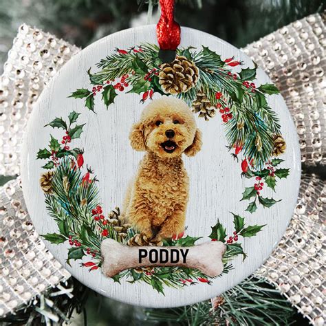 Goldendoodle Ornaments Dog Ornaments Personalized Ceramic Ornament