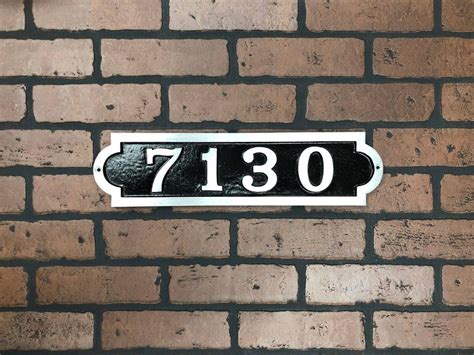 Horizontal Bold Palmer Address Plaque 16 X 4 1 4 K Castings Inc