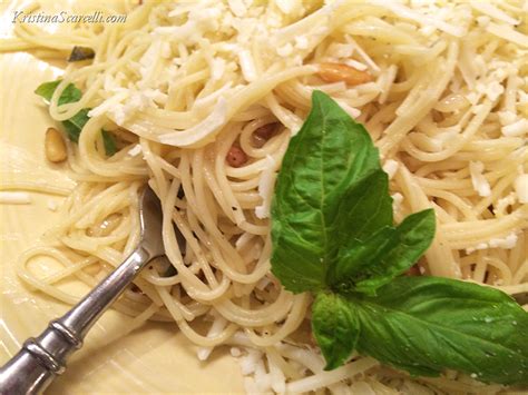 Delicious Healthy Eating Basil And Pine Nut Pasta