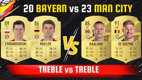 Treble Bayern Vs Treble Man City Ft Lewa Muller Haaland