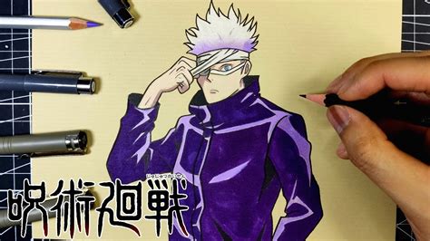 Como Dibujar A Gojo Satoru De Jujutsu Kaisen Facil Paso A Paso Youtube