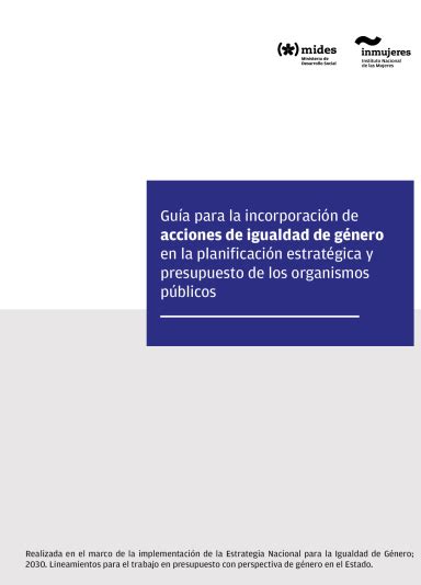 Inclusion De Los Presupuestos Con Enfoque De G Nero En Los Programas De