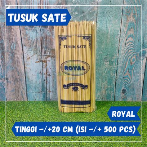 Jual Tusuk Sate Bambu Panjang Cm Royal Isi Pcs Shopee