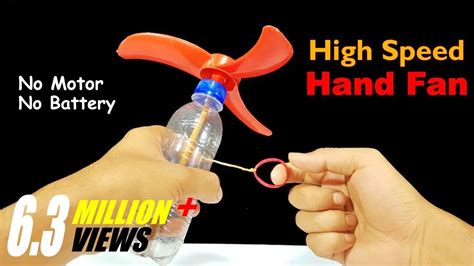 How To Make Hand Fan Without Motor And Battery Hand Fan Making At Home 2021 Youtube